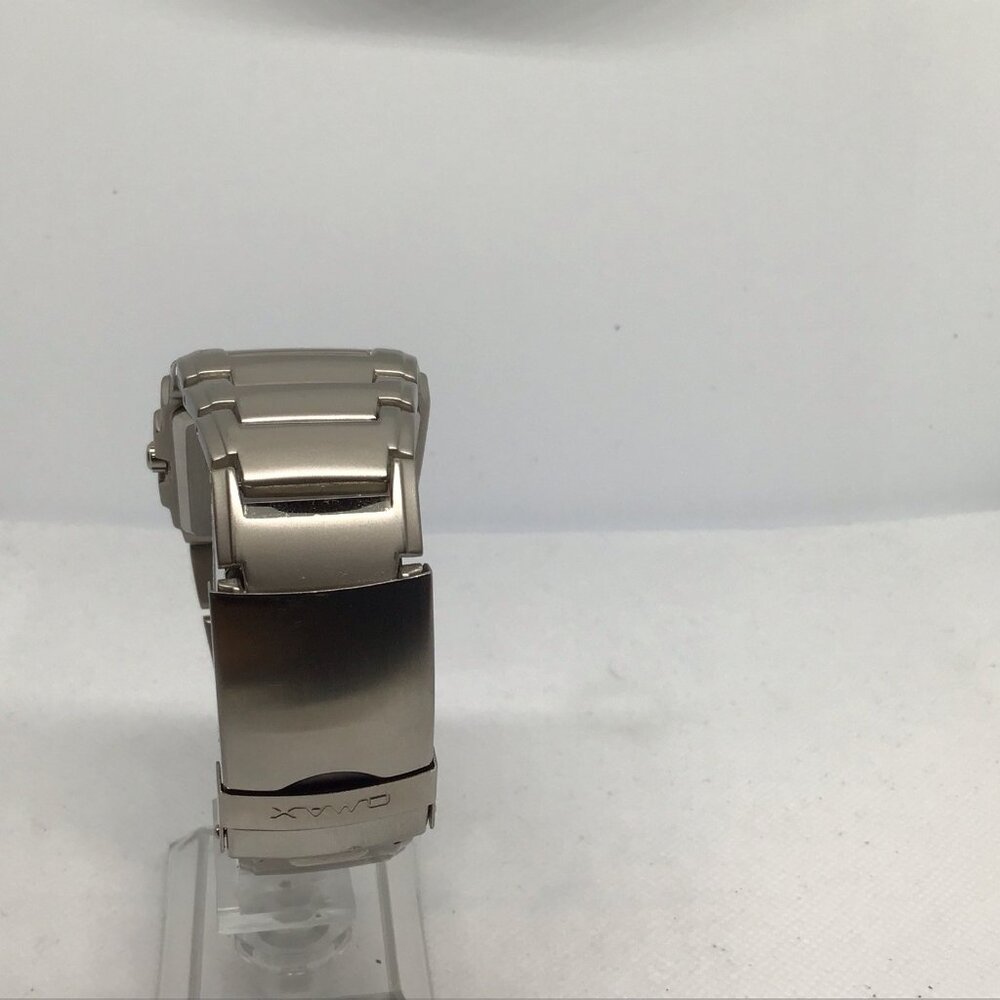 OMAX Crystal Quartz Men's Watch DBA193 Square Gray Dial Silver-Tone - Picture 6 of 15